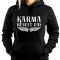 Karma regelt das - Damen Hoodie