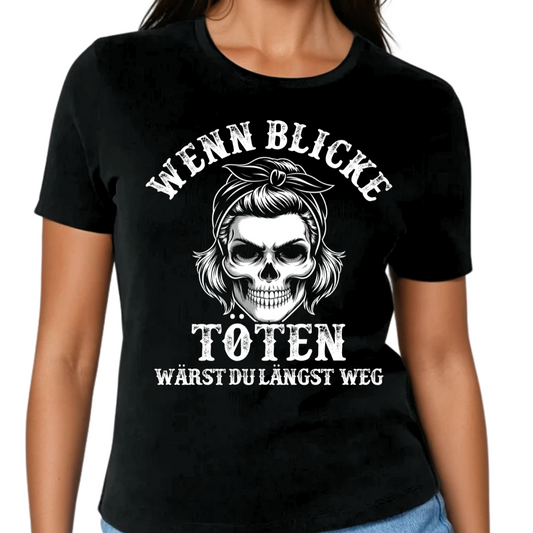 Wenn Blicke töten - Damen Premium T-Shirt