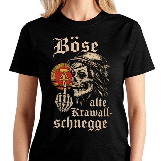 Böse alte Krawallschnegge - Premium Damen T-Shirt