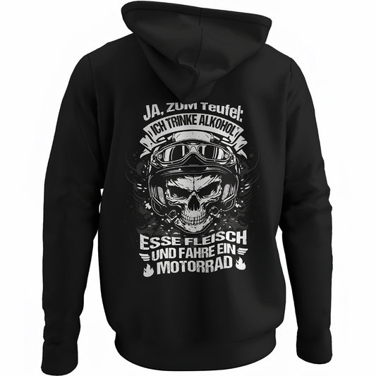 Ja, zum Teufel - Hoodie Rückendruck