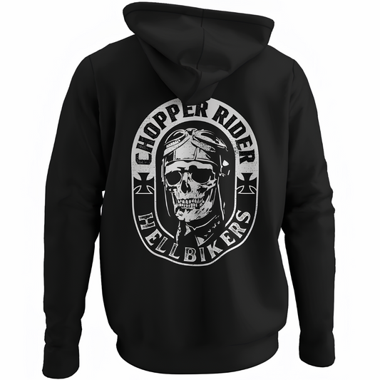 Chopper Rider - Motorrad Hoodie Rückendruck