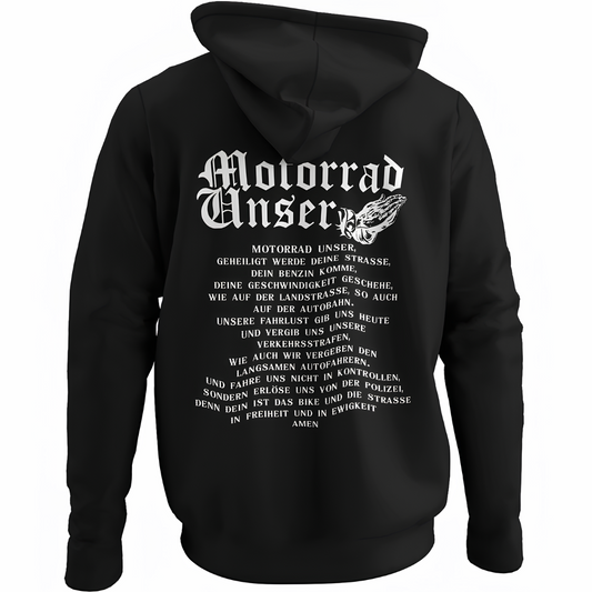 Motorrad Unser - Hoodie Rückendruck
