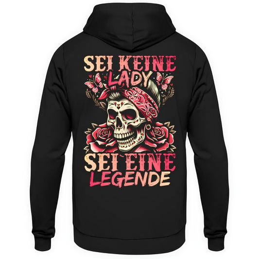 Sei eine Legende - Unisex Hoodie Rückendruck