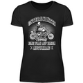 Unterschätze niemals eine Frau auf einem Motorrad - Damen T-Shirt