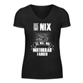 Die will nur Motorrad fahren - Damen T-Shirt V-Neck