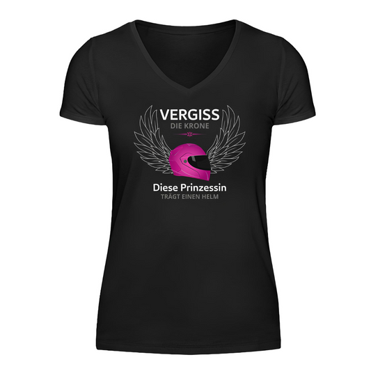 Diese Prinzessin trägt einen Helm - Damen T-Shirt V-Neck