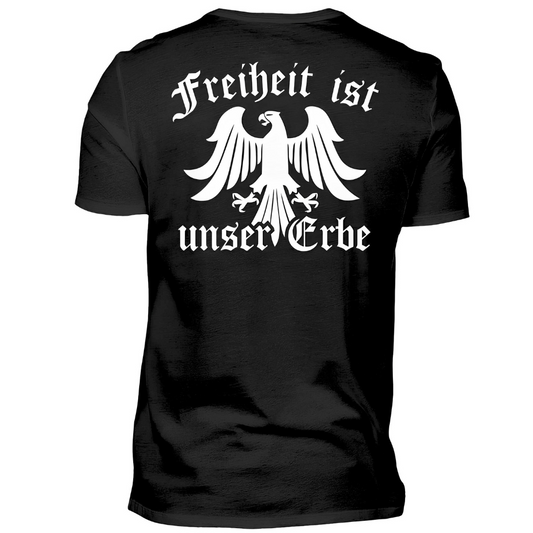 Freiheit ist unser Erbe - Premium T-Shirt Rückendruck