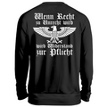 Wenn Recht zu Unrecht wird - Sweatshirt Rückendruck