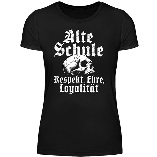 Alte Schule: Respekt, Ehre, Loyalität - Premium Damen T-Shirt