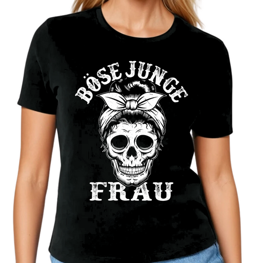 Böse junge Frau - Damen T-Shirt