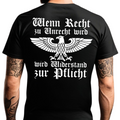 Wenn Recht zu Unrecht wird - Premium T-Shirt Rückendruck
