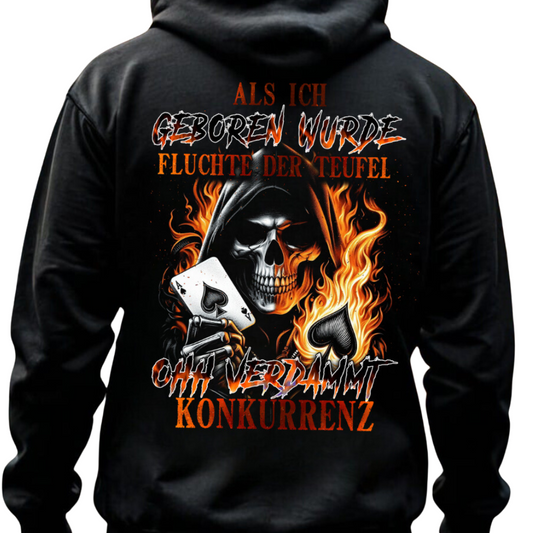 Fluchender Teufel - Hoodie Rückendruck