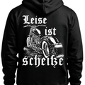Leise ist scheiße - Hoodie Rückendruck