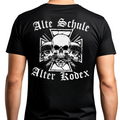 Alte Schule, alter Kodex - T-Shirt Rückendruck