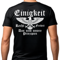 Einigkeit, Recht & Freiheit - Premium T-Shirt Rückendruck