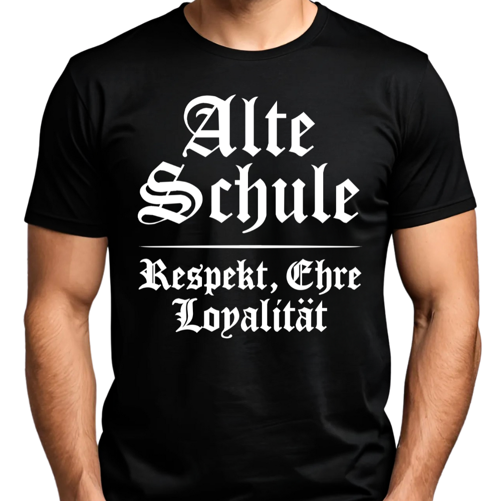 Alte Schule: Respekt, Ehre & Loyalität - T-Shirt