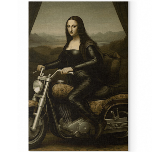 BIKERLISA - Leinwand mit Keilrahmen