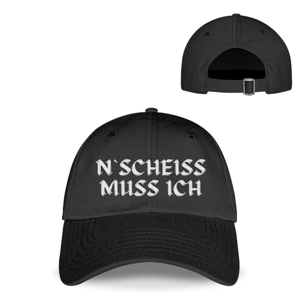 N´Scheiß muss ich - Baseball Cap mit Stick