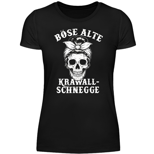Böse alte Krawallschnegge - Premium Damen T-Shirt