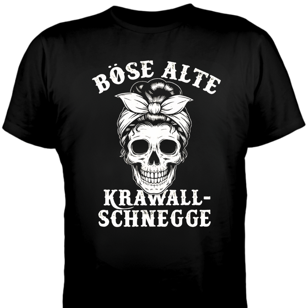 Böse alte Krawallschnegge - Premium Damen T-Shirt