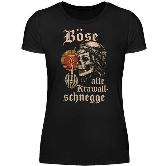 Böse alte Krawallschnegge - Premium Damen T-Shirt