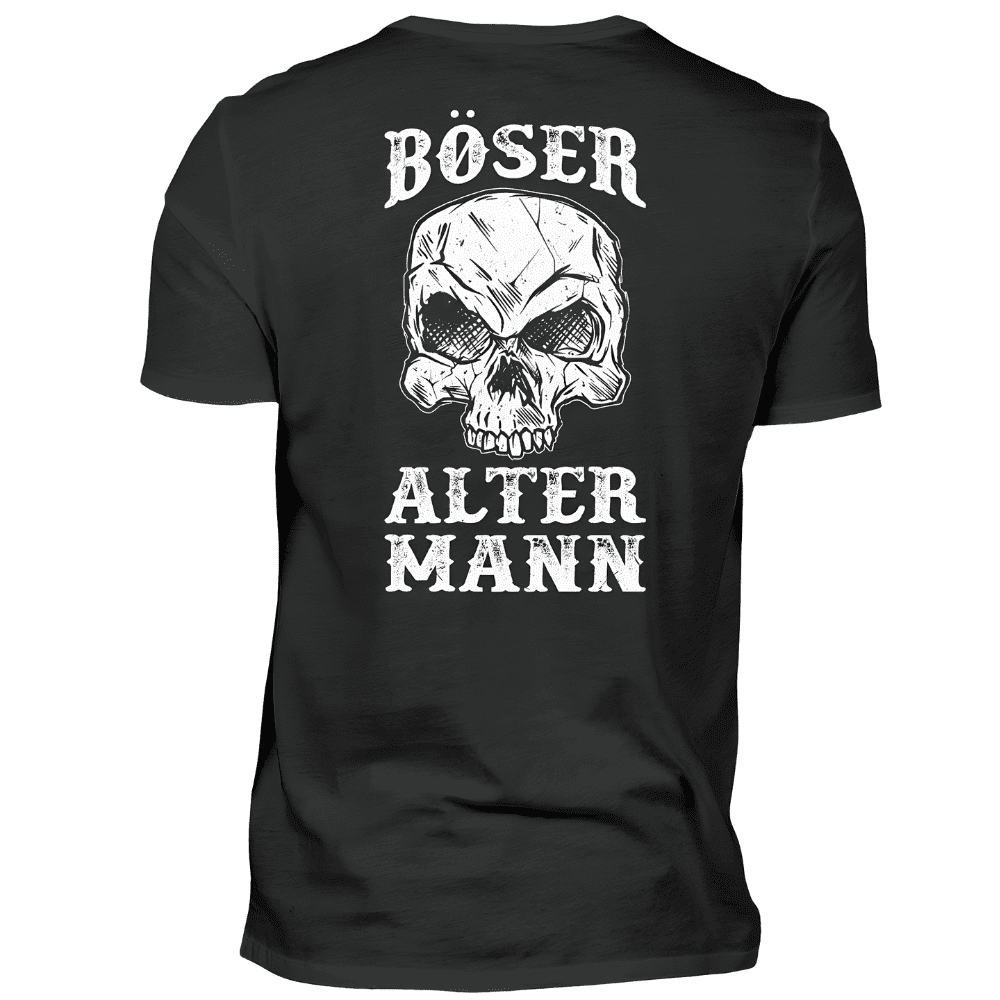 Böser alter Mann - T-Shirt Rückendruck