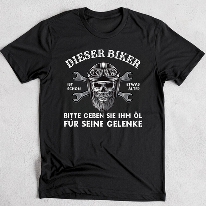 Dieser Biker ist schon etwas älter - Premium T-Shirt