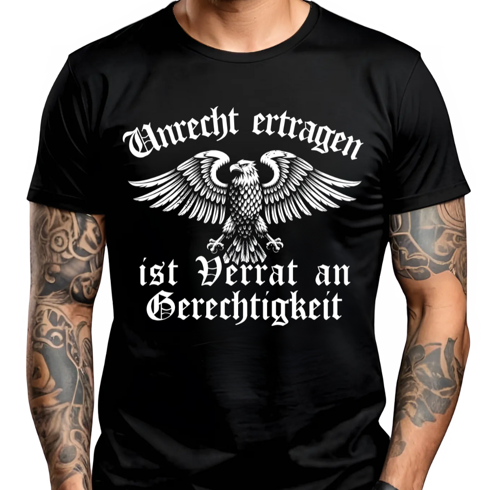 Unrecht ertragen ist Verrat an Gerechtigkeit - Premium T-Shirt