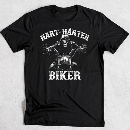 HART, HÄRTER, BIKER. - Premium T-Shirt