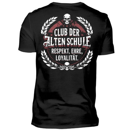 Club der alten Schule - Premium T-Shirt Rückendruck
