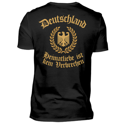 Heimatliebe ist kein Verbrechen - T-Shirt Rückendruck