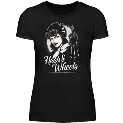 Heels & Wheels - Premium Damen T-Shirt