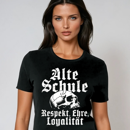 Alte Schule: Respekt, Ehre, Loyalität - Premium Damen T-Shirt