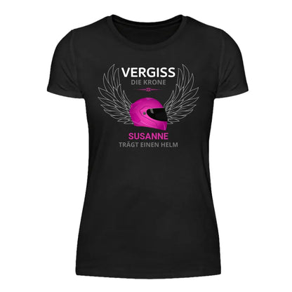 Diese Prinzessin trägt einen Helm - Damen T-Shirt (Personalisiert)