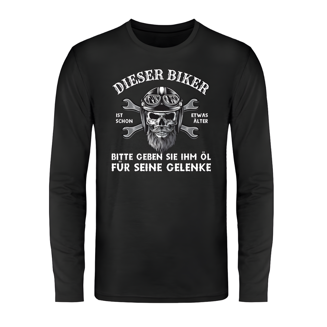 Dieser Biker ist schon etwas älter - Langarm Shirt