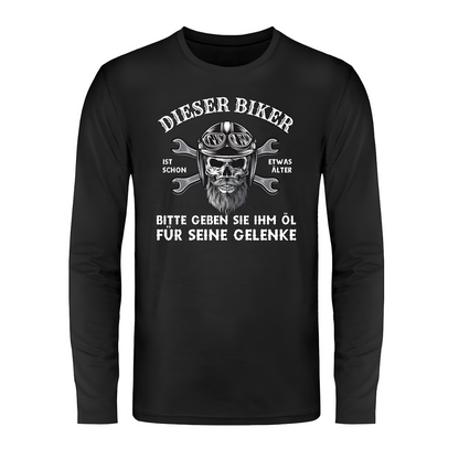 Dieser Biker ist schon etwas älter - Langarm Shirt