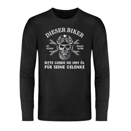 Dieser Biker ist schon etwas älter - Langarm Shirt