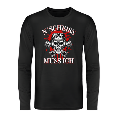 N´Scheiß muss ich - Langarm Shirt