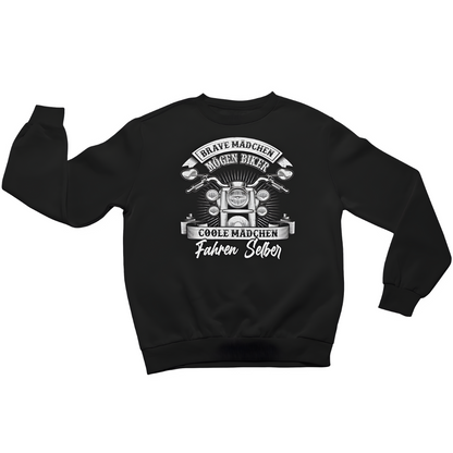 Coole Mädchen fahren selber - Damen Sweatshirt