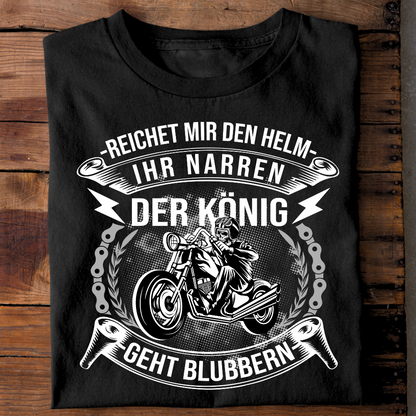 Der König geht blubbern - Premium T-Shirt