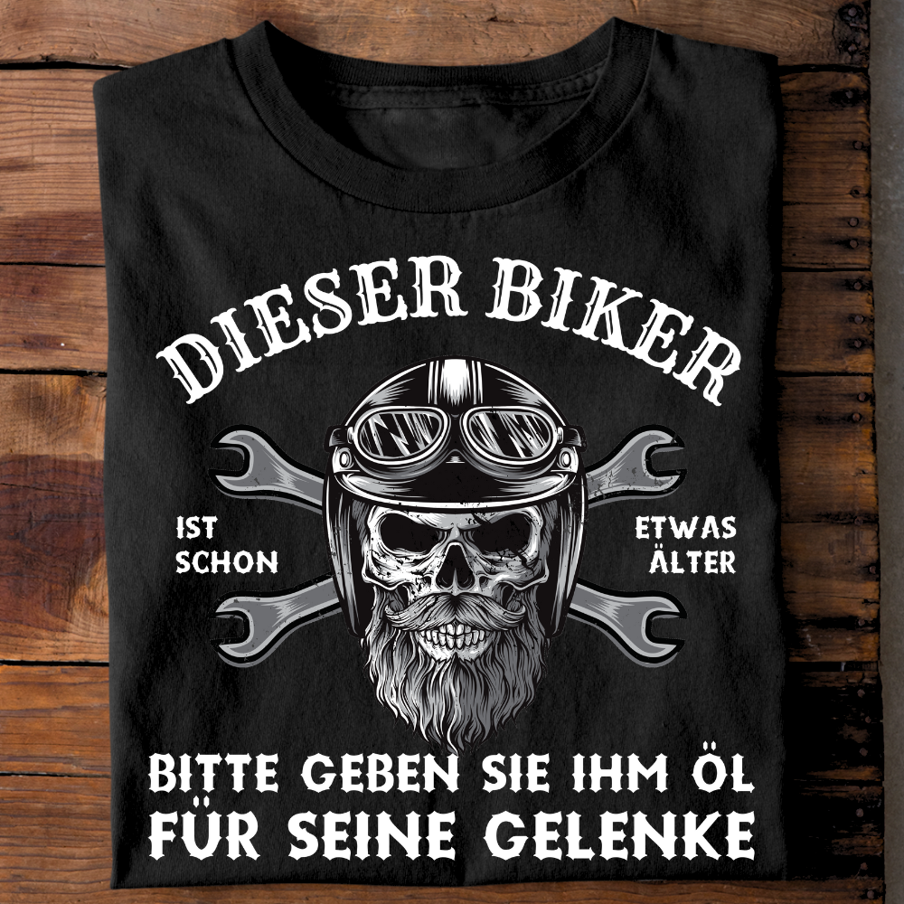 Dieser Biker ist schon etwas älter - Premium T-Shirt