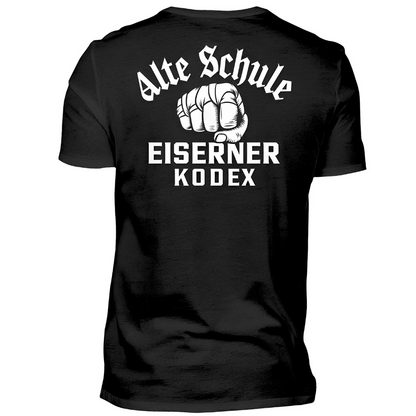 Alte Schule / Eiserner Kodex - Premium T-Shirt (Rückendruck)