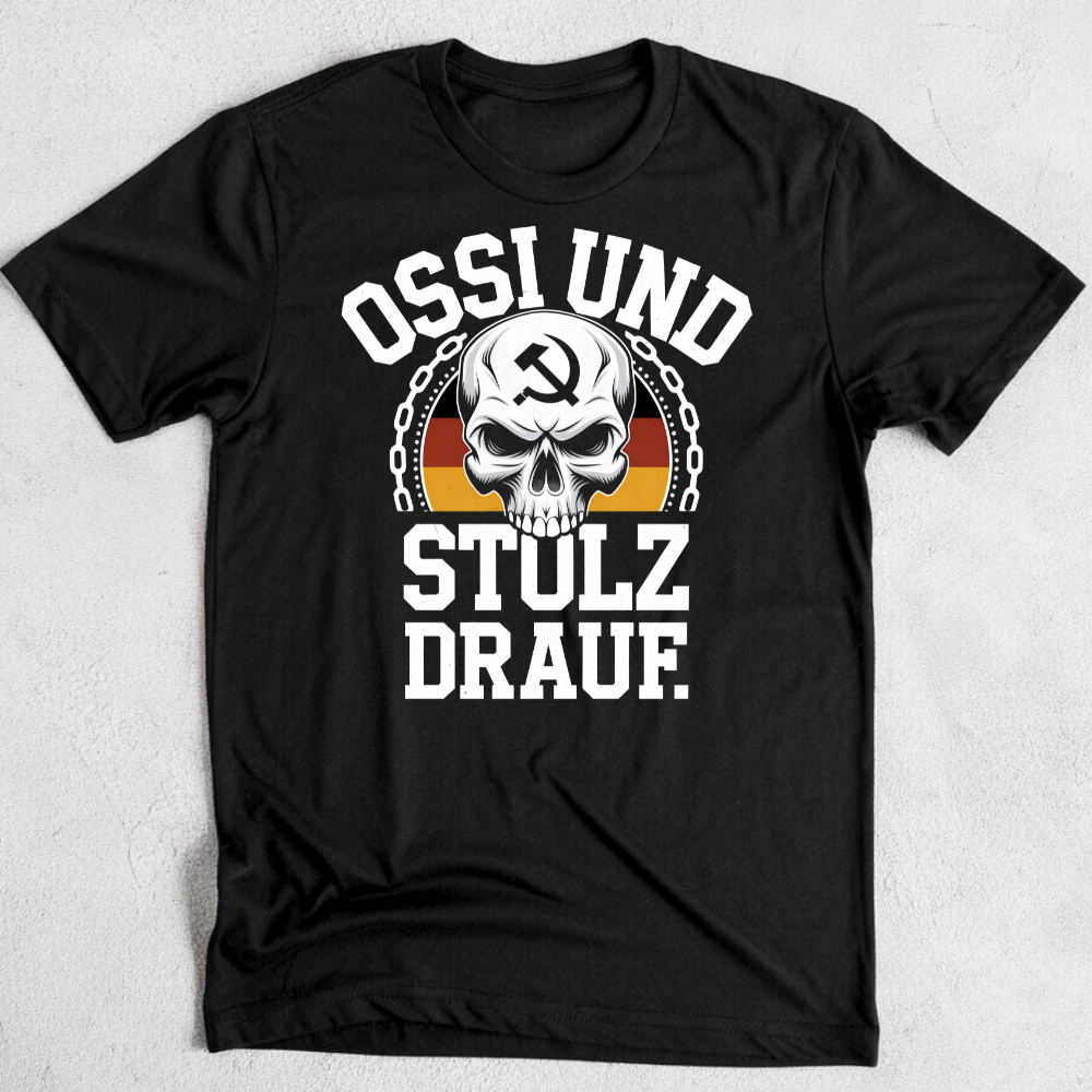 Ossi und stolz drauf – T-Shirt von Rebellenstoff, Ansicht 2