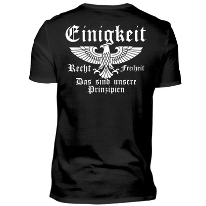 Einigkeit, Recht & Freiheit - Premium T-Shirt Rückendruck