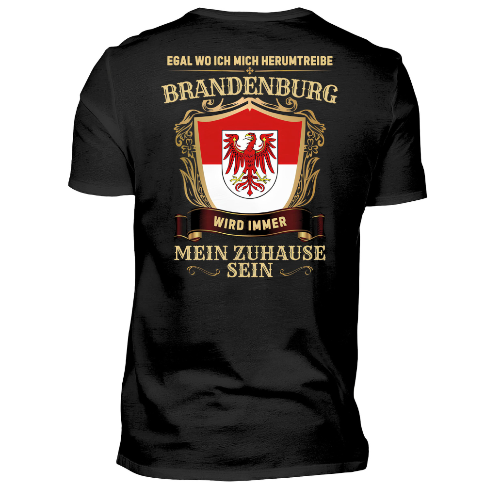 Brandenburg - Premium T-Shirt Rückendruck