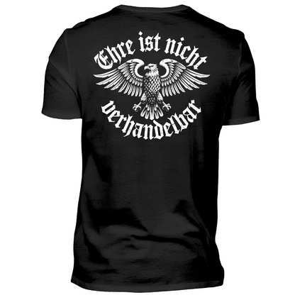 Ehre ist nicht verhandelbar - Premium T-Shirt Rückendruck
