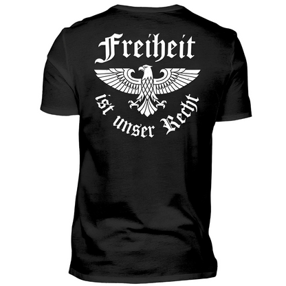 Freiheit ist unser Recht - Premium T-Shirt Rückendruck