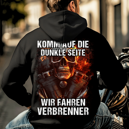 Wir fahren Verbrenner - Hoodie Rückendruck