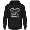 Zwei Räder, ein Ziel: Freiheit. - Unisex Hoodie