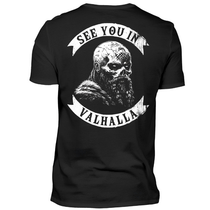 See you in Valhalla - T-Shirt Rückendruck